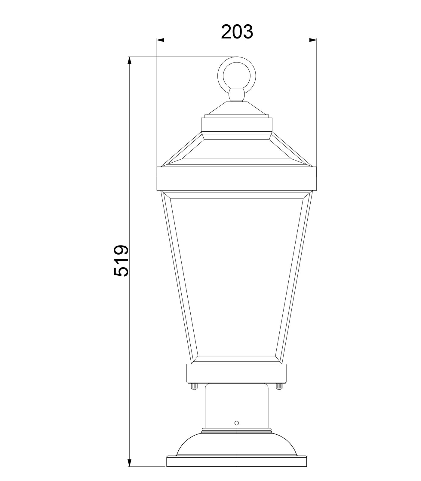 Ravine Pedestal Light