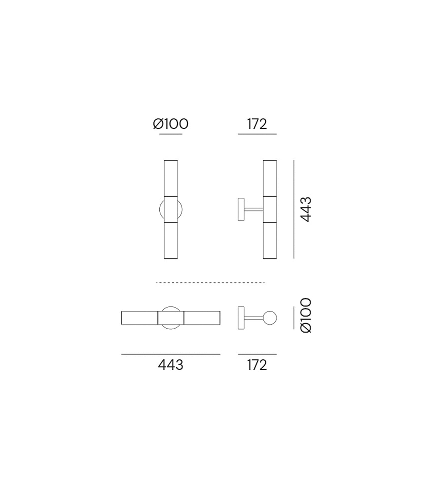 Etoile 2lt Wall Light