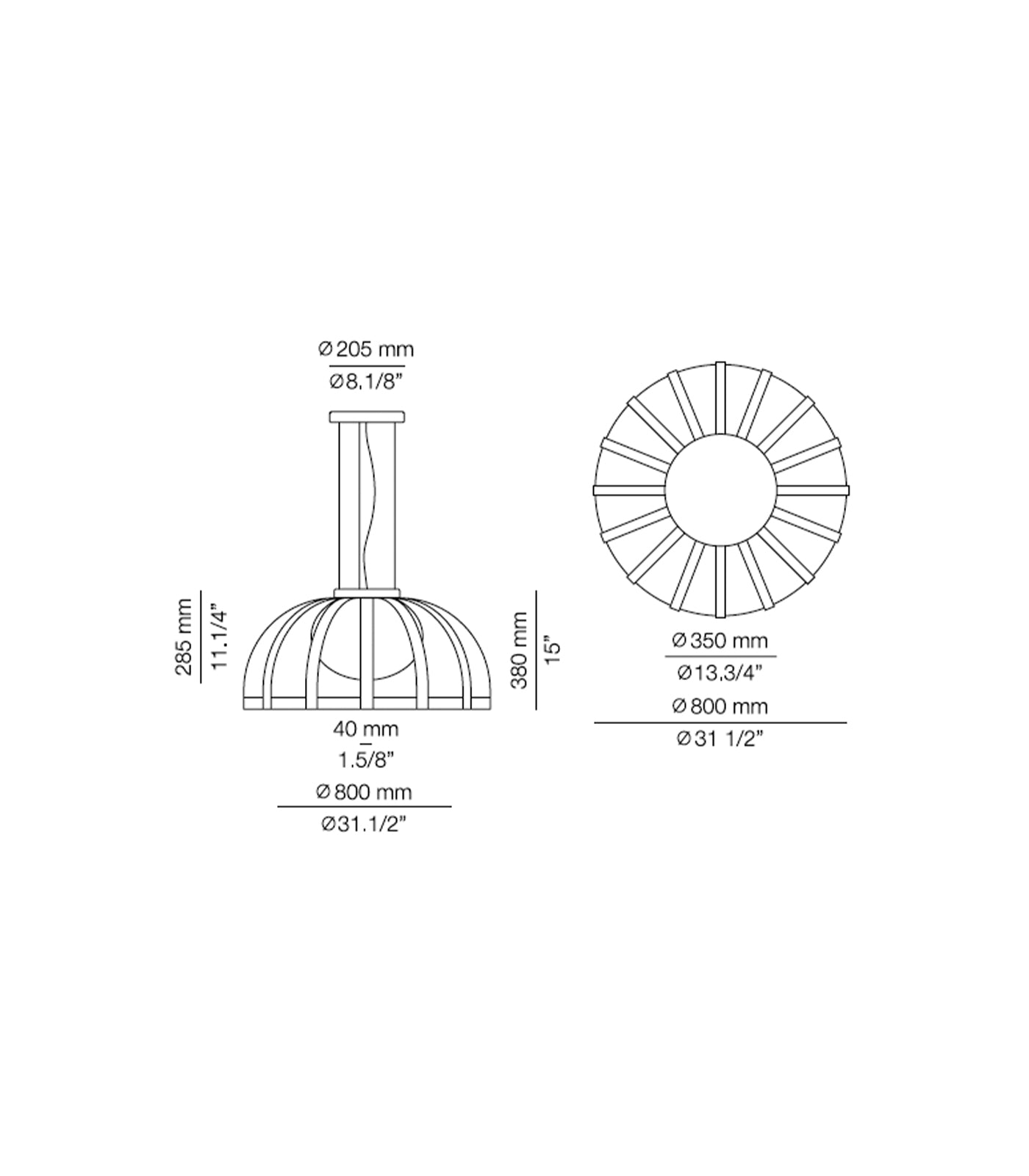 Bols Outdoor Pendant Light
