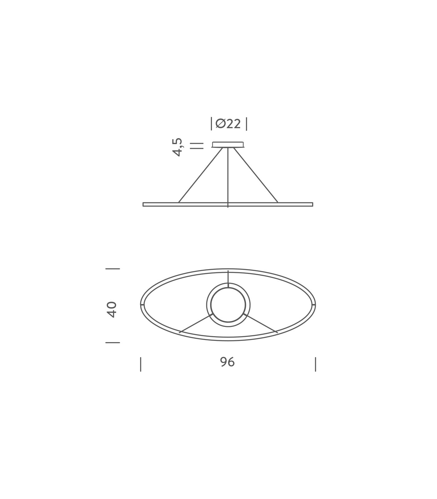 Ellisse Pendant Light