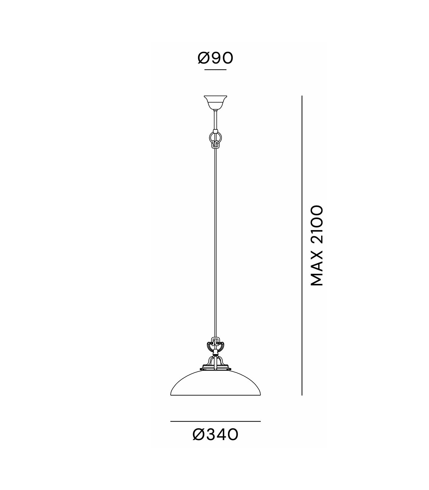 Country Curve Pendant Light