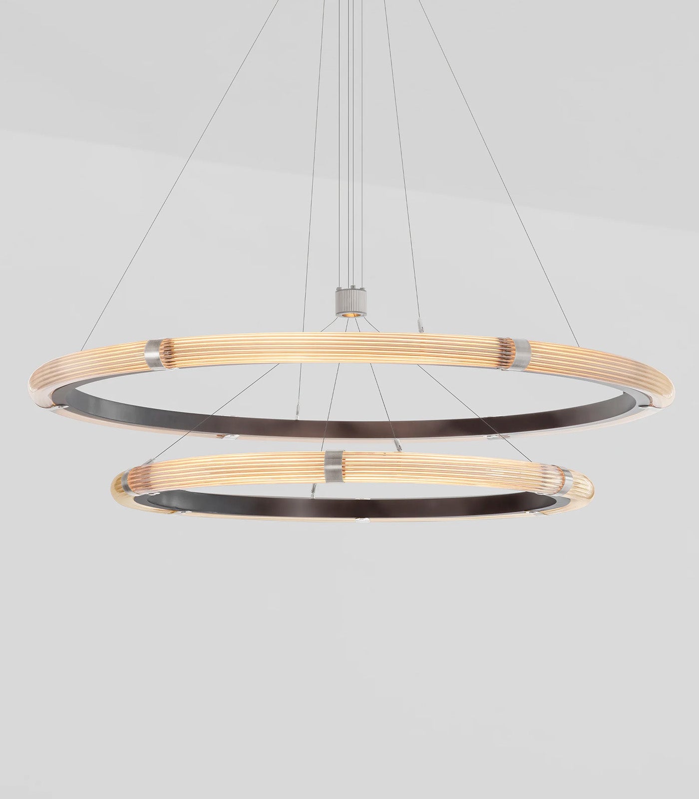 Strata Circular Two-Tier Pendant Light