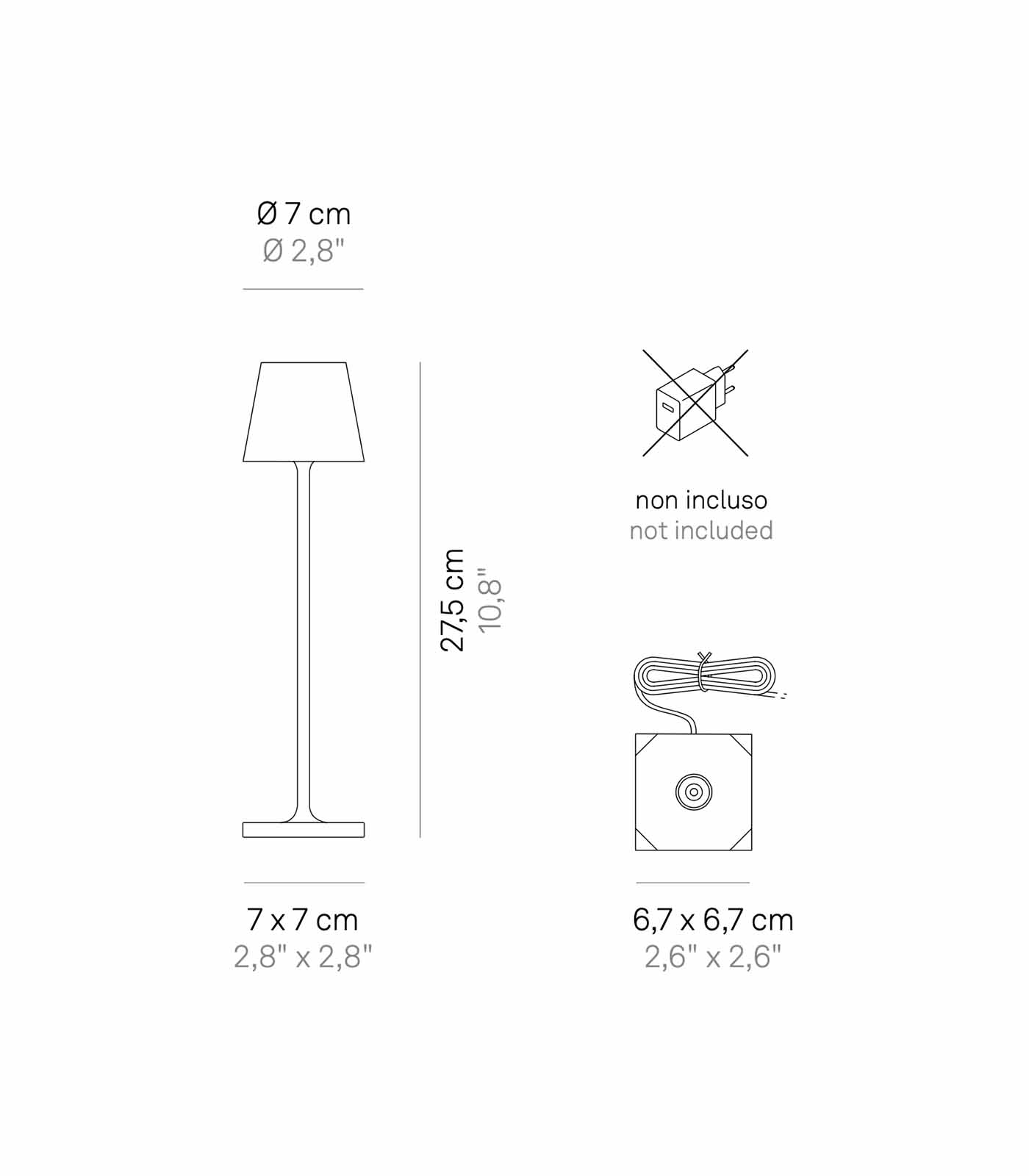 Poldina Micro Metallic Table Lamp