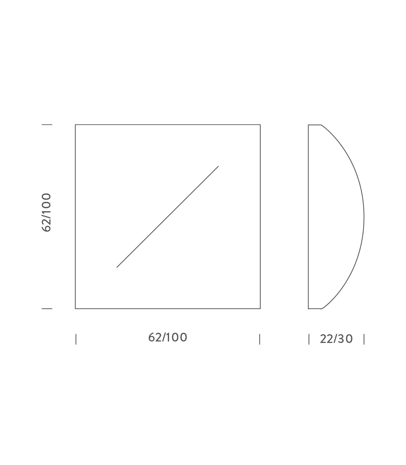 Saori Wall/Ceiling Light