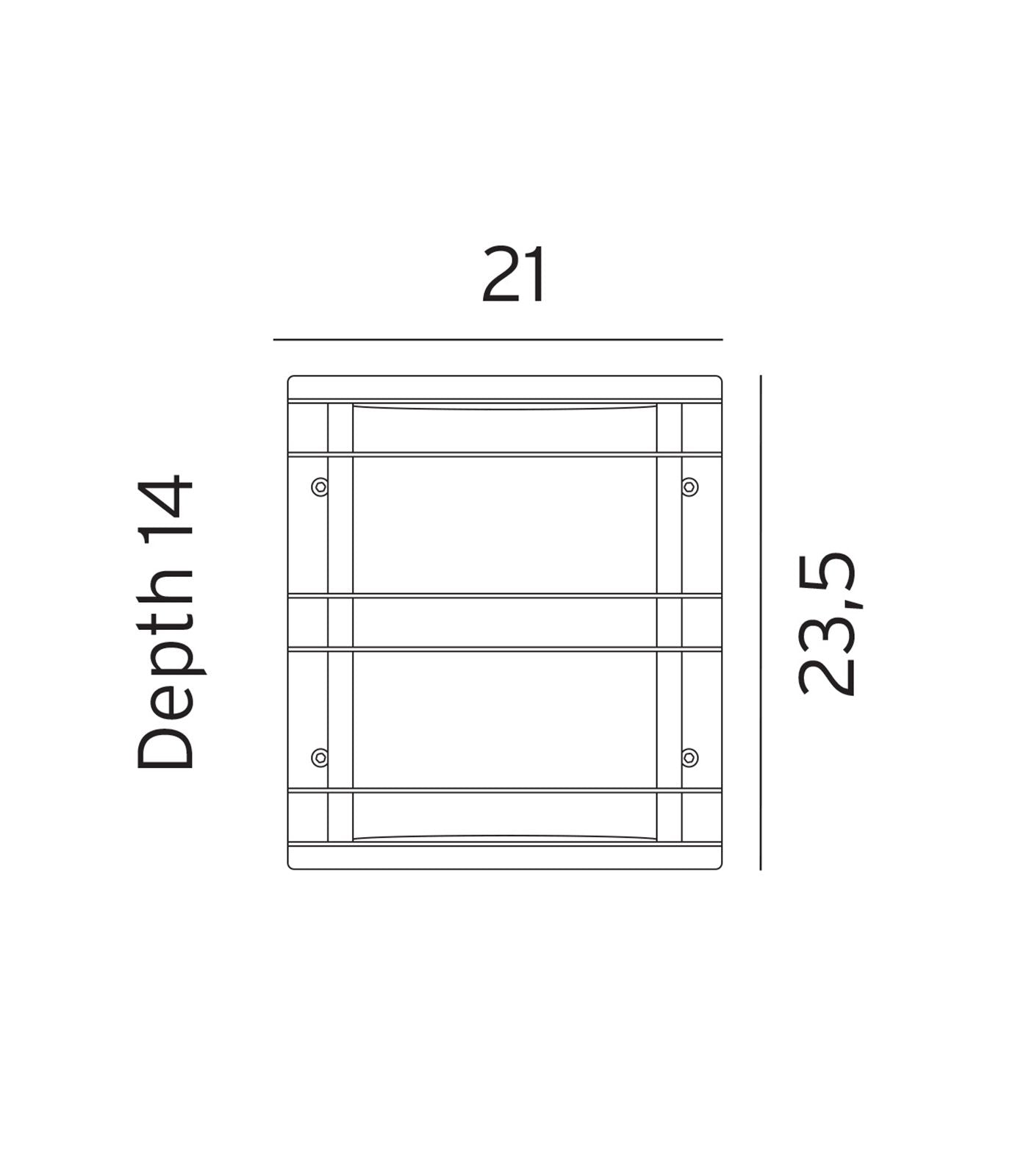 Stockholm Flush Wall Light