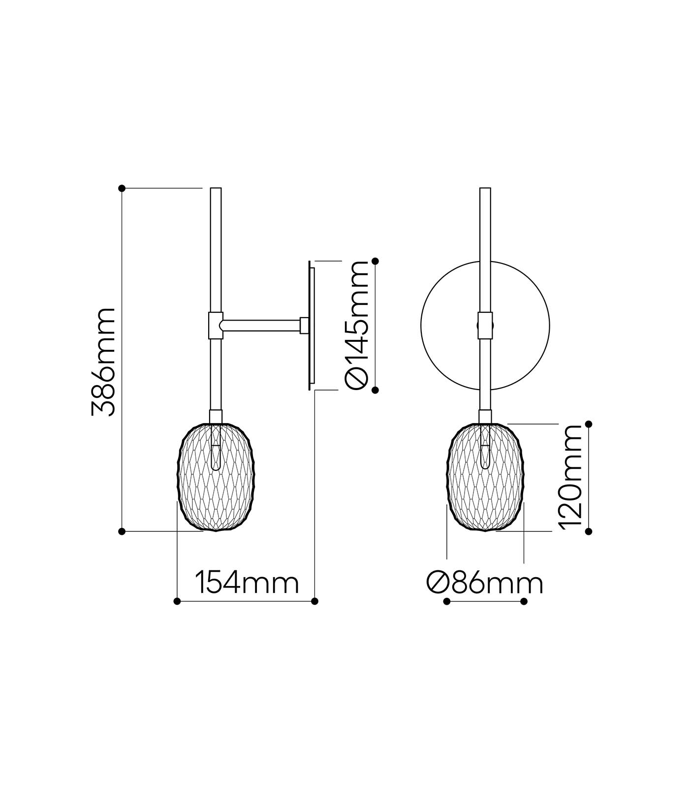 Metamorphosis Wall Light