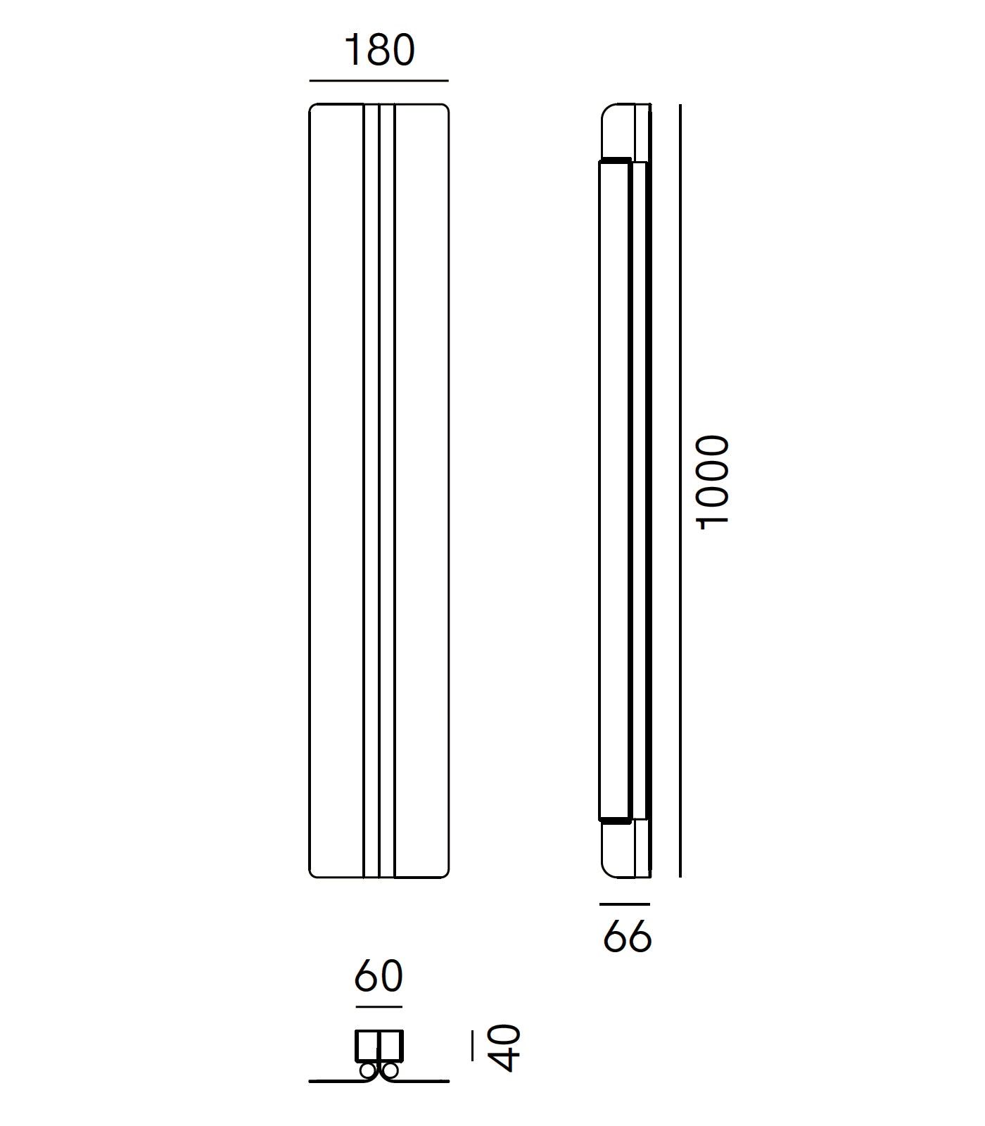 Split Long Wall Light