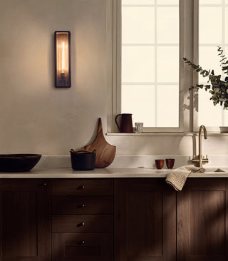 Ash Reeded Wall Light