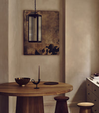 Lilac Reeded Pendant Light