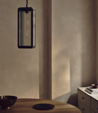 Lilac Reeded Pendant Light