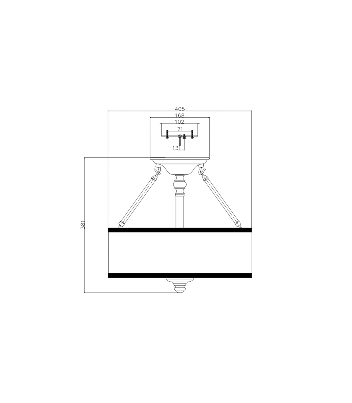 Sussex Ceiling Light