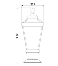 Ravine Pedestal Light