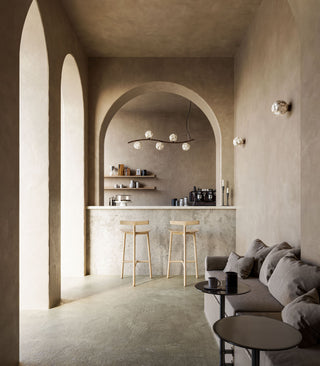 Stone Curve Linear Pendant Light