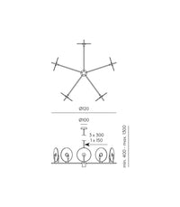 Erto 5lt Pendant Light