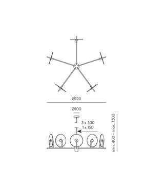 Erto 5lt Pendant Light