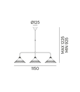 Fior Di Pizzo 3lt Pendant Light
