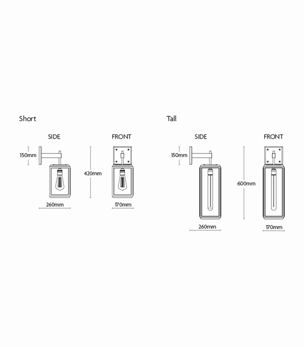 Lilac Reeded Wall Light