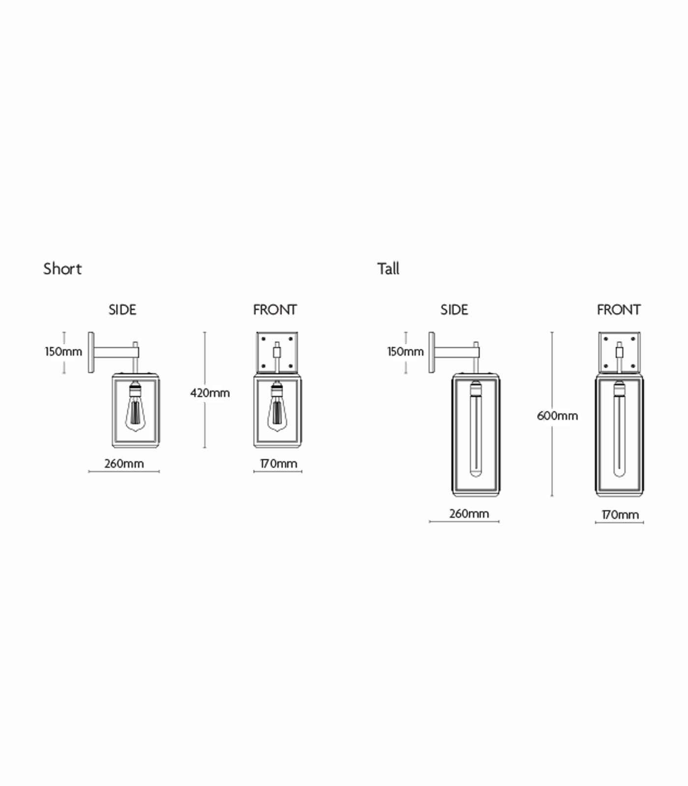 Lilac Reeded Wall Light