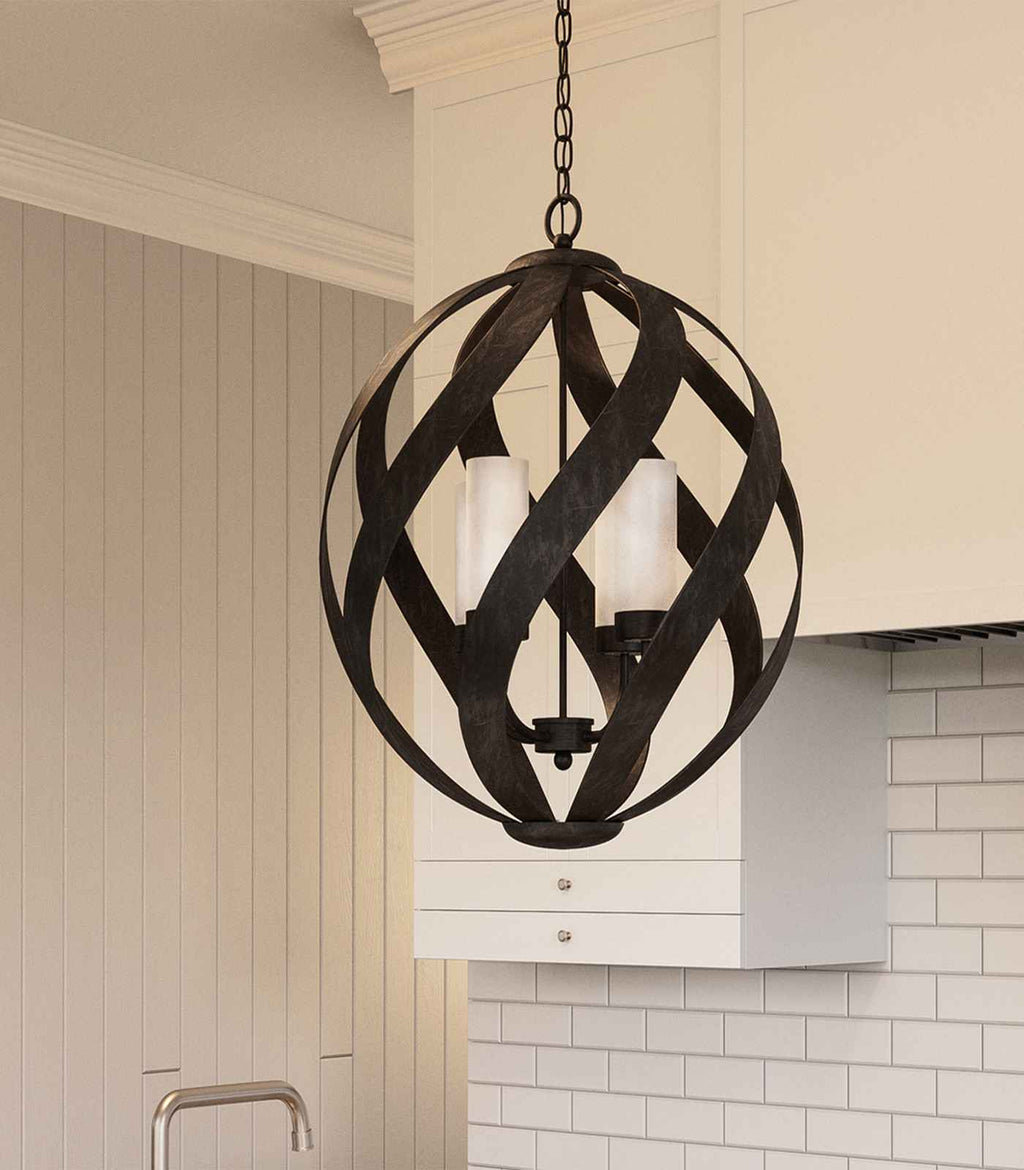 Blacksmith 4lt Pendant Light