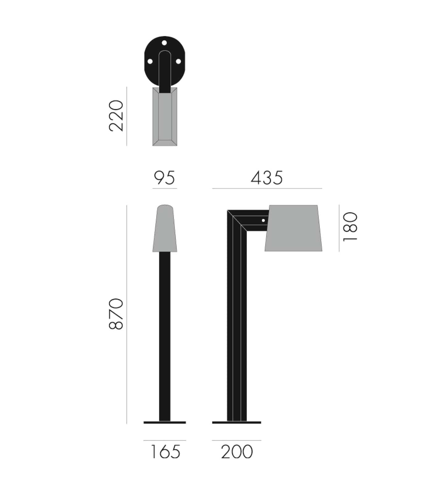 Saint Tropez Bollard Light