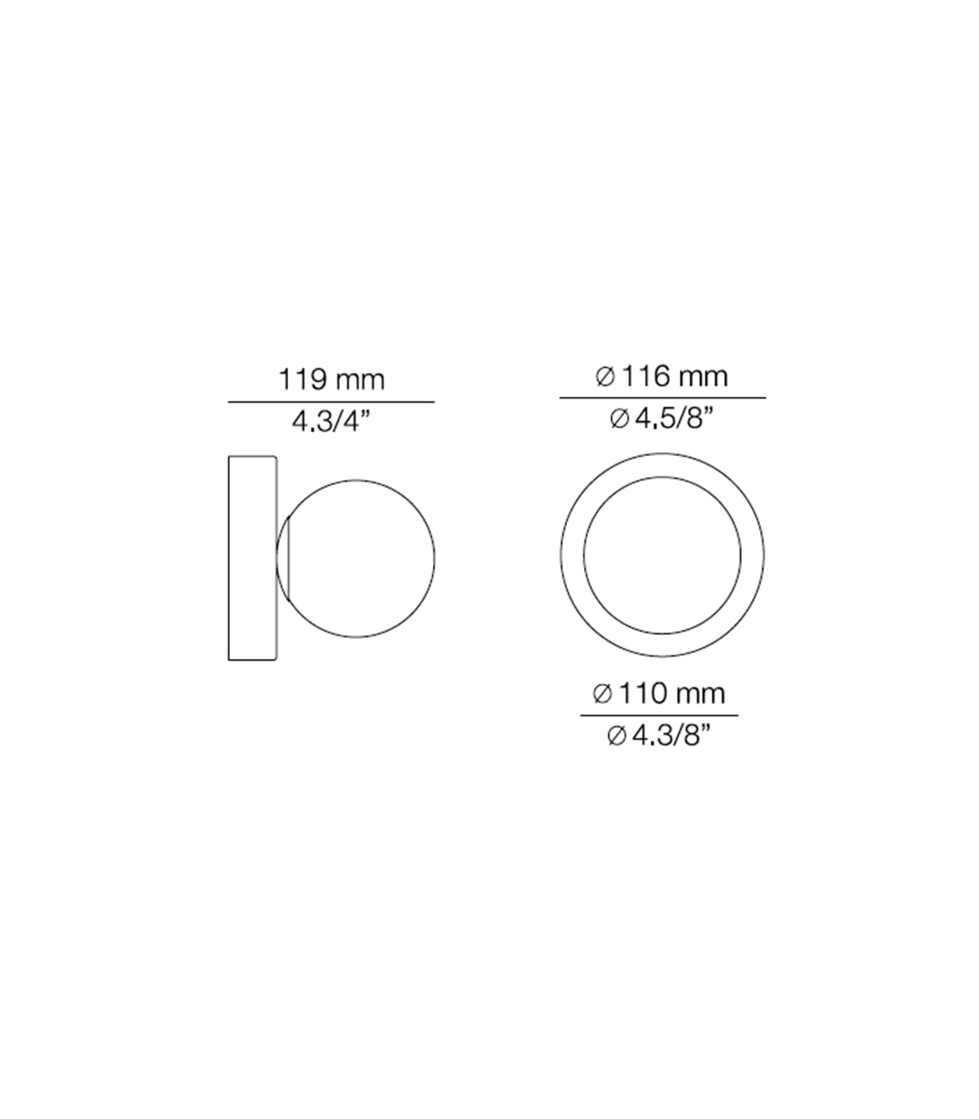 Alfi Wall/Ceiling Light