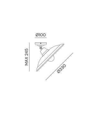 Barchessa Ceiling Light