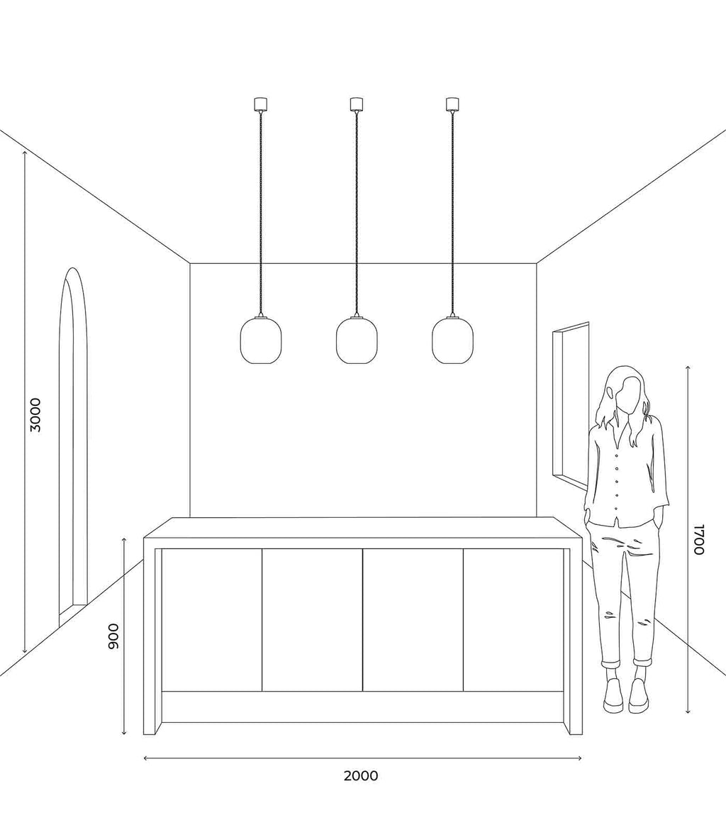 Parlour Curve Pendant Light