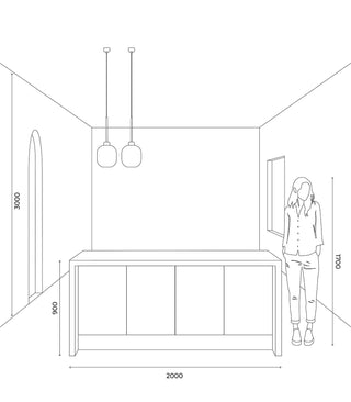 Parlour Lite Curve Pendant Light