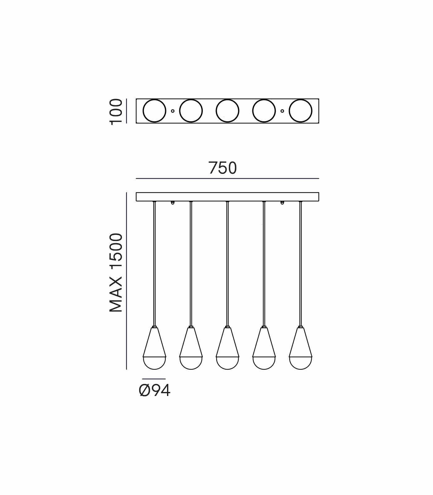 Dew Linear Pendant Light