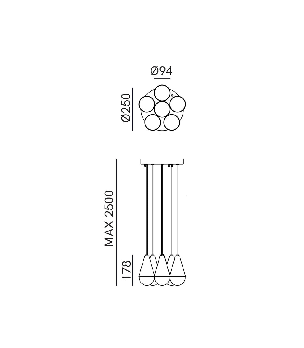 Dew Cluster Pendant Light