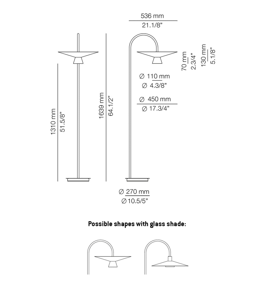 Large + Glass Shade / Anthracite - Additional Image