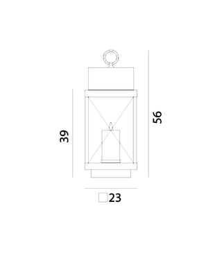 Lanterne Round Accent Outdoor Floor Lamp