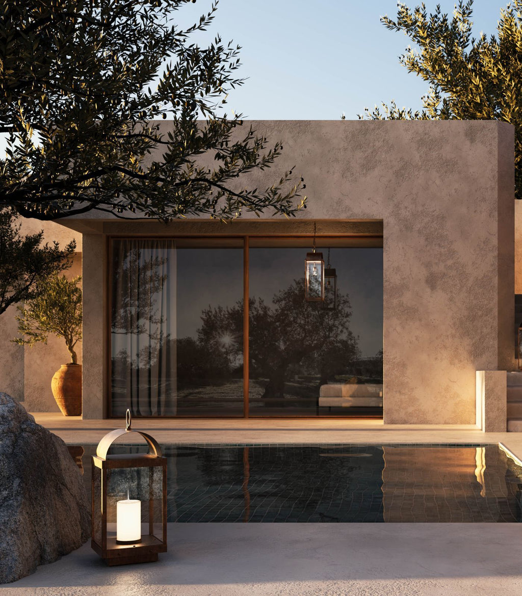 Lanterne Round Outdoor Floor Lamp