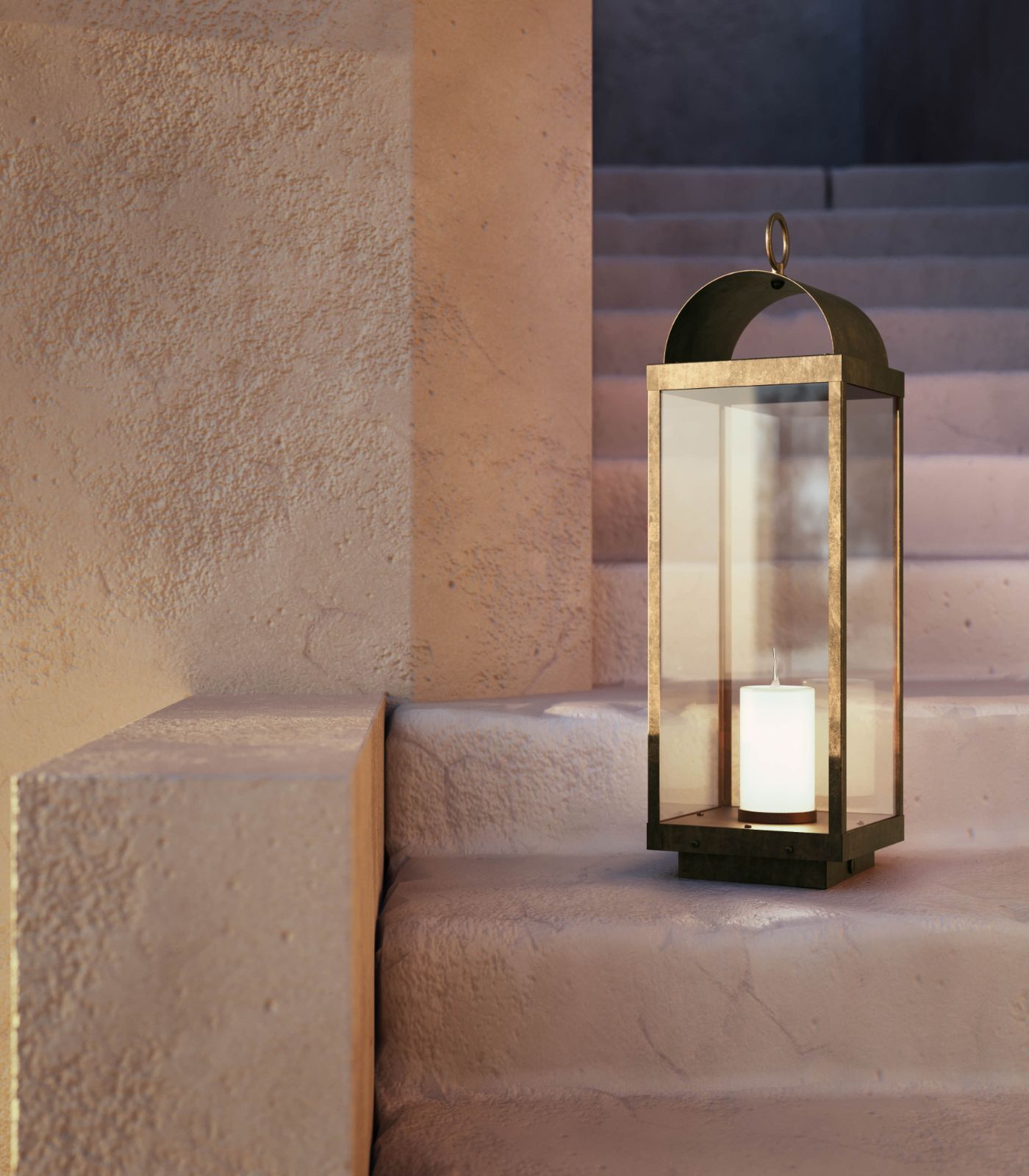 Lanterne Round Outdoor Floor Lamp