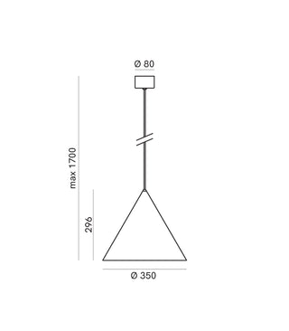 Cone Outdoor Pendant Light