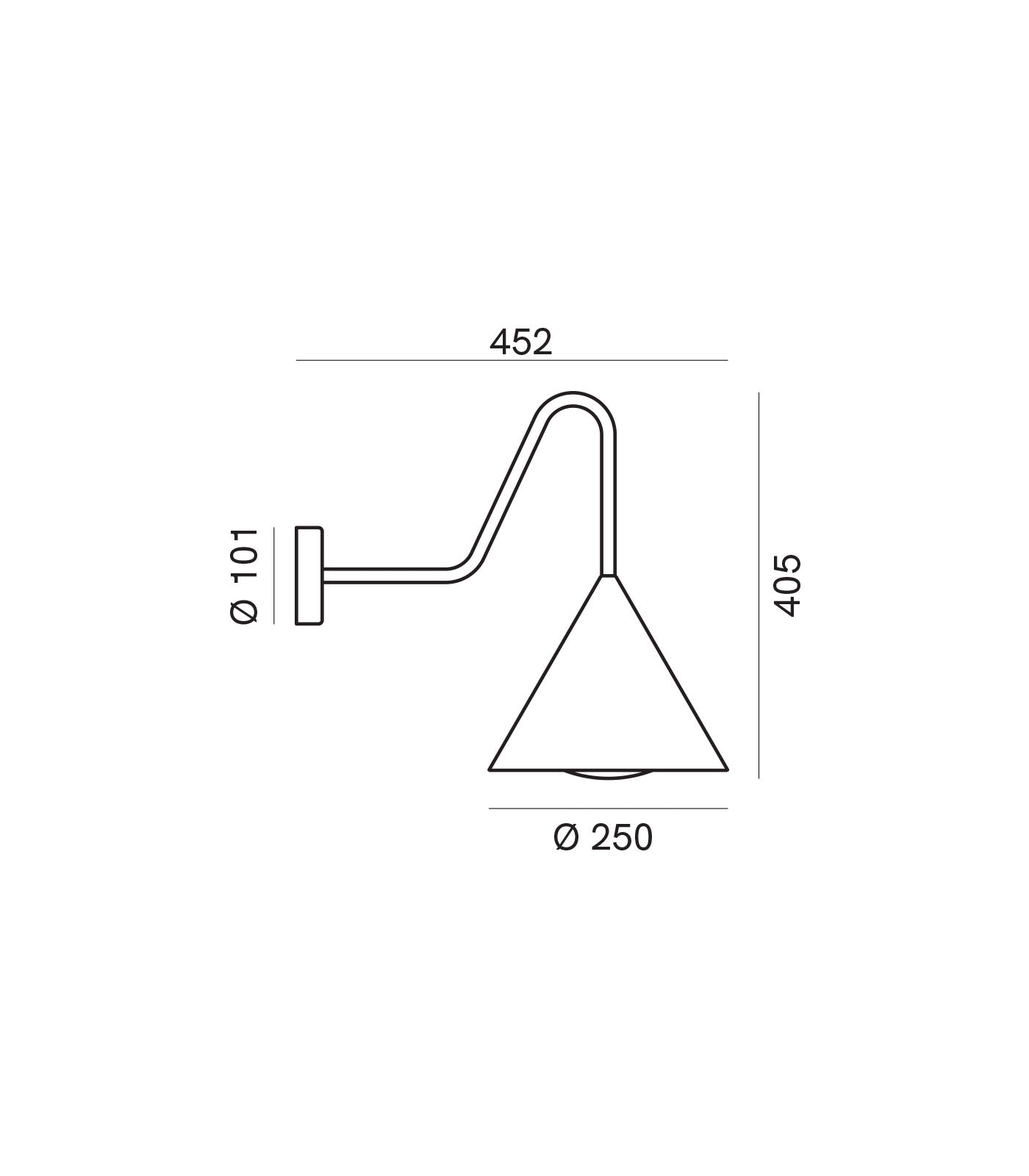 Cone Outdoor Wall Light