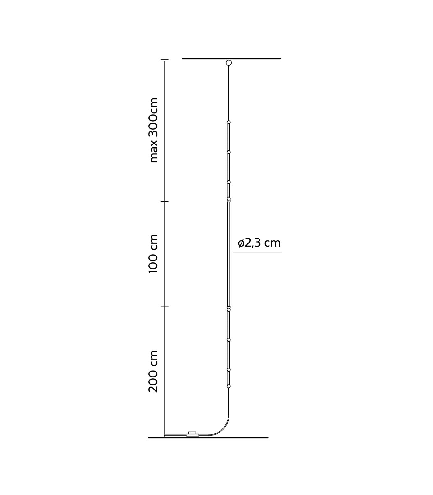 Leda Hanging Floor Lamp