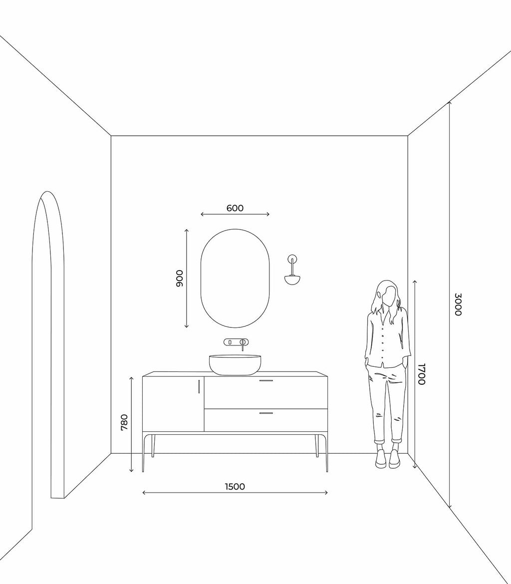 Dome Long Arm Wall Light