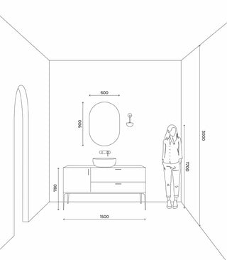 Dome Long Arm Wall Light