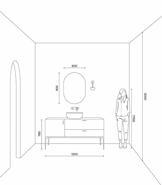 Dome Long Arm Wall Light