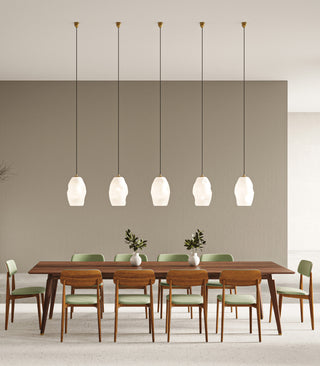 Organic White Pendant Light
