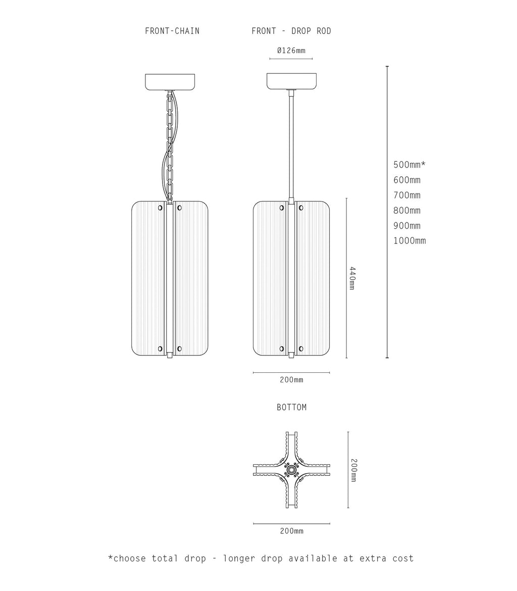 Antique Brass / Drop Rod - Additional Image