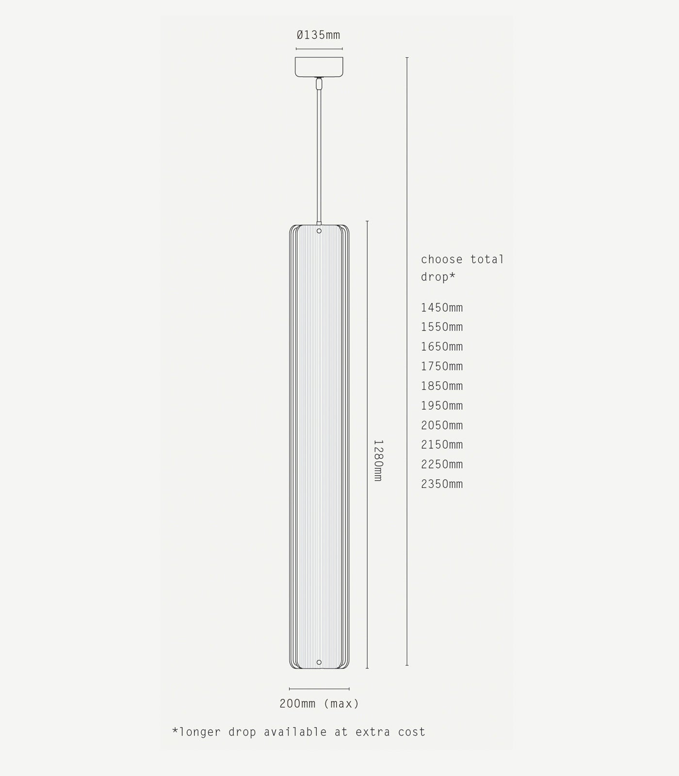 Apex Vertical Pendant Light