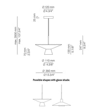 Medium + Glass Shade / Anthracite - Additional Image