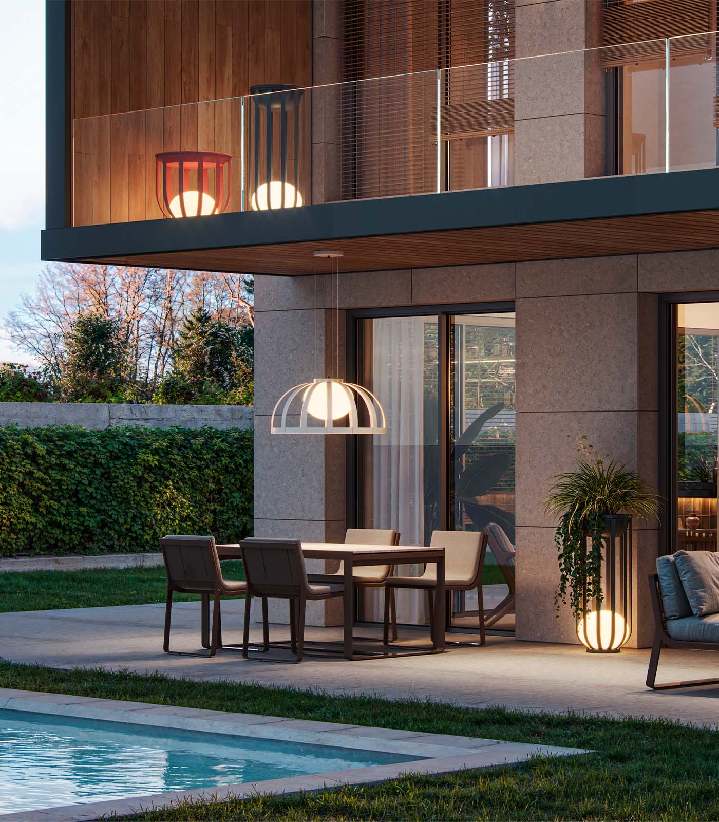 Bols Outdoor Pendant Light