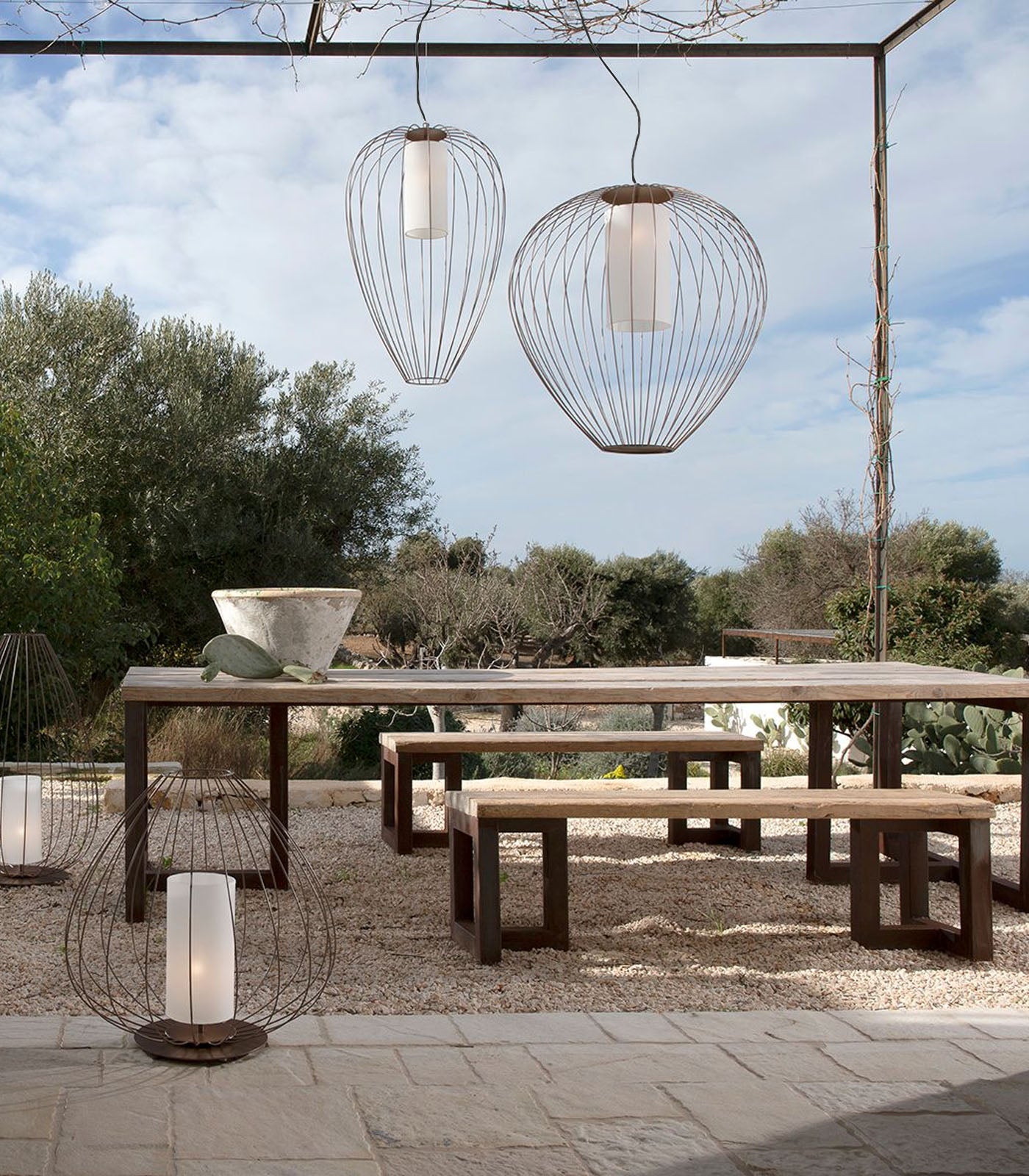 Cell Outdoor Pendant Light