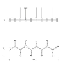 Crown Plana Linear Pendant Light