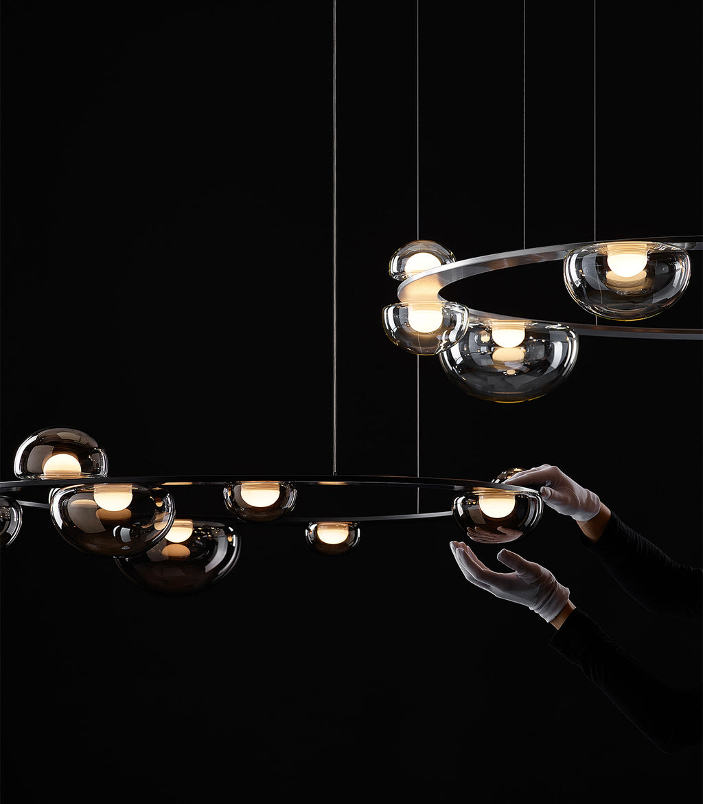 Dew Drops Circle Pendant Light