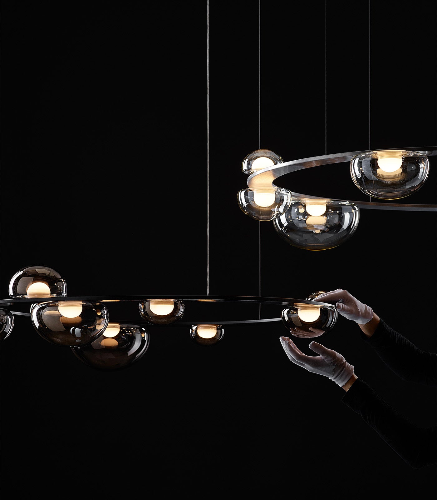 Dew Drops Circle Pendant Light