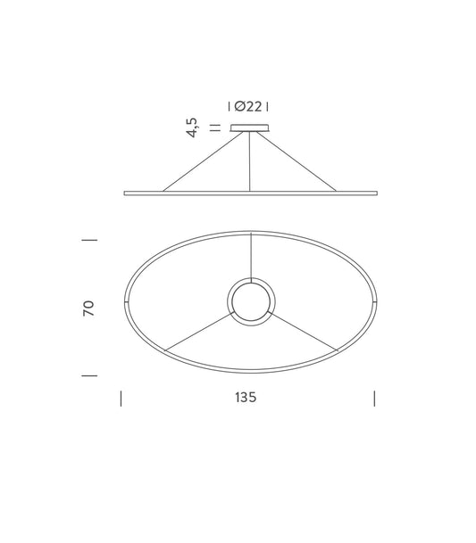Ellisse Pendant Light